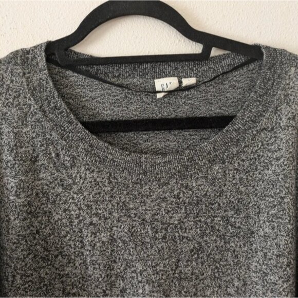 Gap Merino Wool Heather Grey Sweater 3/4 Sleeve Women's size L - Picture 6 of 8
